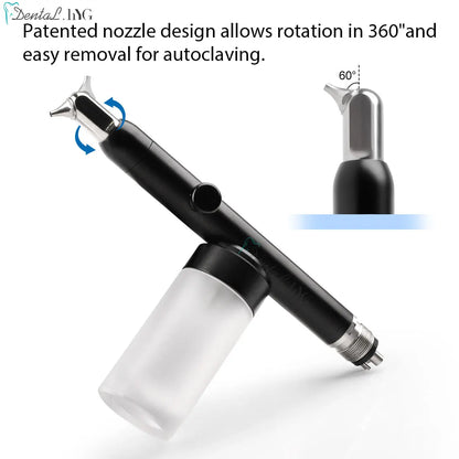 Dental Air Polisher Micro Blaster Aluminum Oxide Sandblasting Gun Machine Dentistry Tool with Water or Dry Mode Polishing System