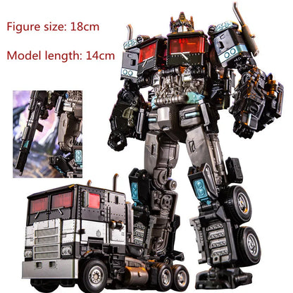 Robot Car Transformation Toy - Alloy Plastic Optimus Prime Action Figure Kids Birthday Gift