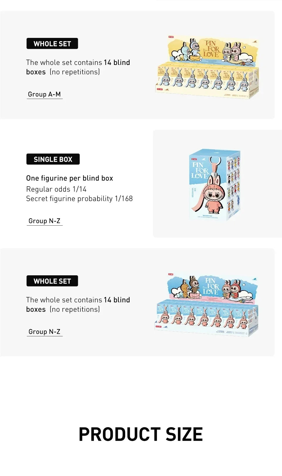 THE MONSTERS Love Series Pin – Popmart LABUBU Mystery Blind Box Cute Figurine, Desktop Decoration & Gift