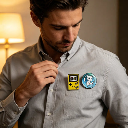 Cute Monster Enamel Pins – 2PCS Game-Inspired Brooch Set for Backpacks, Jackets, Briefcases & Fan Gifts