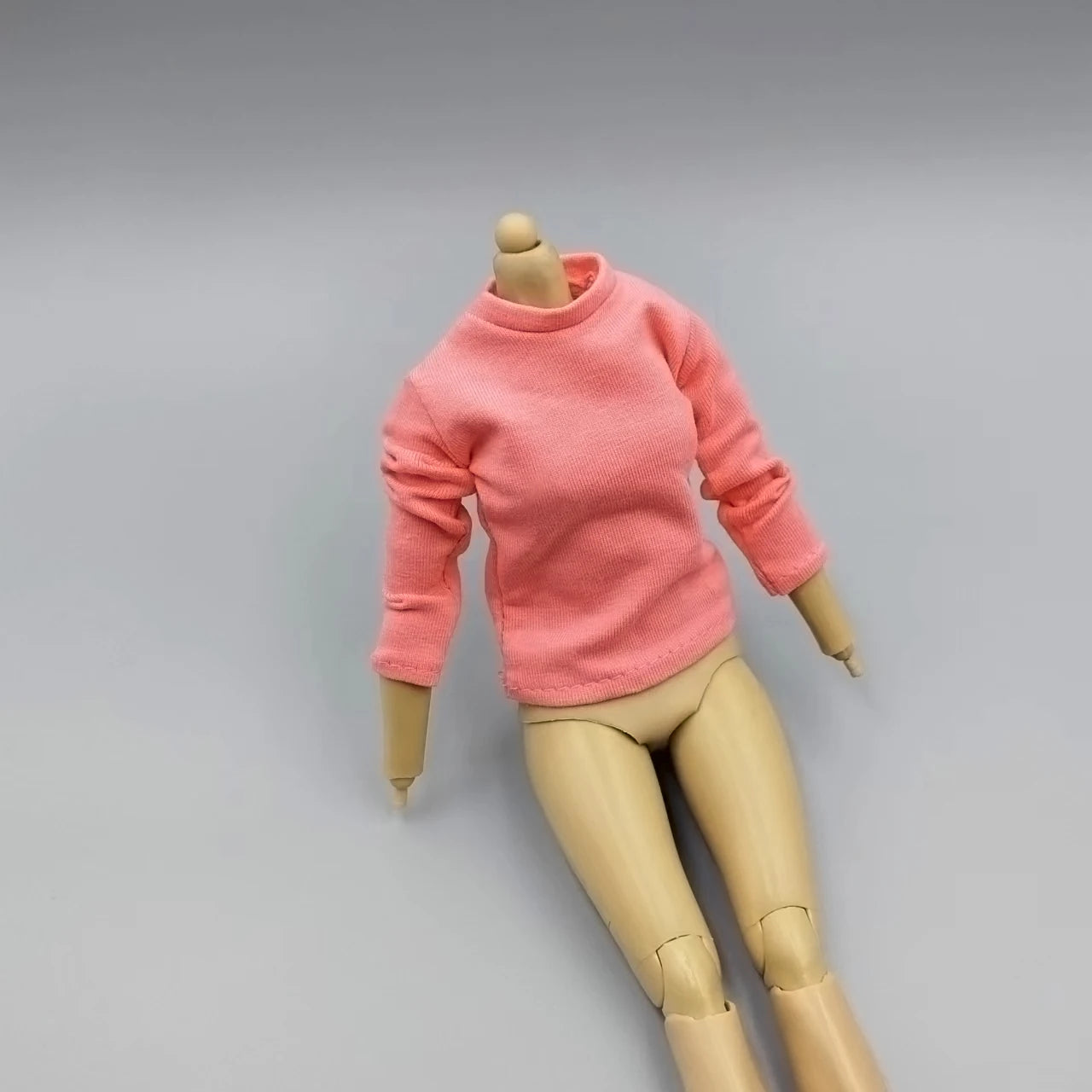 1/6 Scale Black T-Shirt for 12" (30cm) Action Figures — Male & Female DIY Model Accessories