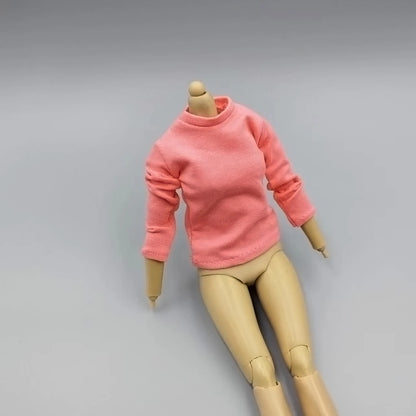 1/6 Scale Black T-Shirt for 12" (30cm) Action Figures — Male & Female DIY Model Accessories