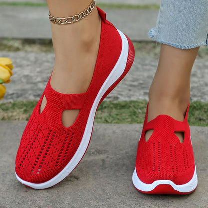 Women’s Casual Summer Sneakers - Lightweight Solid Flat Shoes for Everyday Four Season Wear