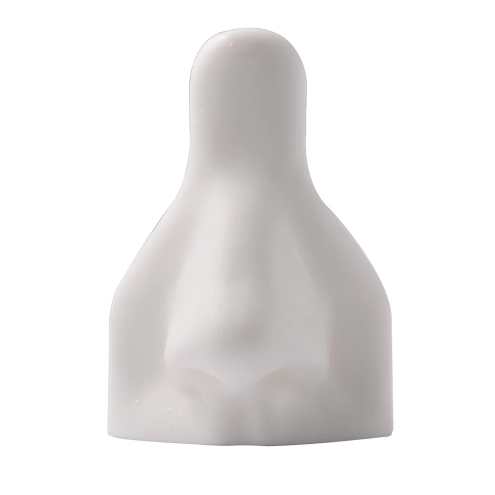 Soft Silicone Ear Nose Mouth Practice Model – Tattoo & Piercing Jewelry Display Stand with Acrylic Earring Holder Kit for Training & Showcase