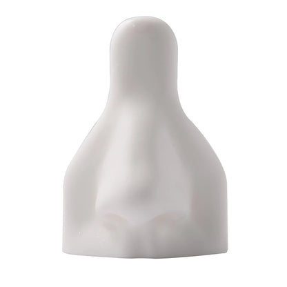 Soft Silicone Ear Nose Mouth Practice Model – Tattoo & Piercing Jewelry Display Stand with Acrylic Earring Holder Kit for Training & Showcase