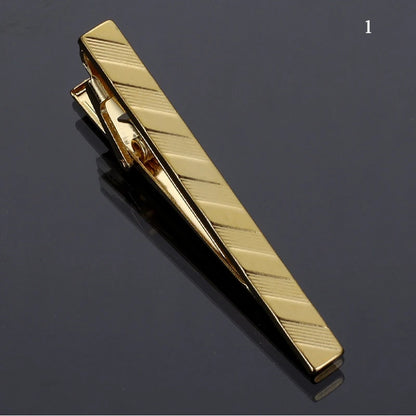 Men’s Fashion Tie Clip Pin - Metal Necktie Bar for Business, Wedding & Party Suit Accessories Gift