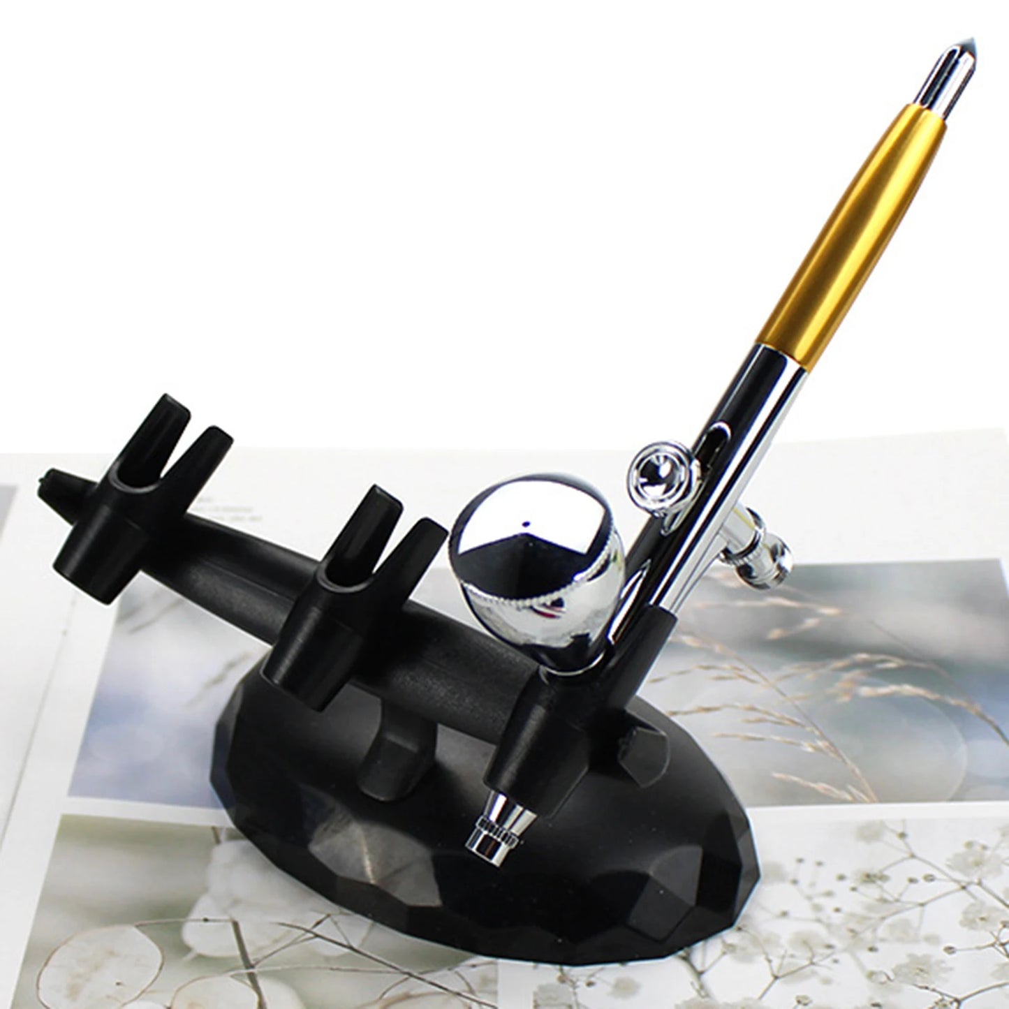 Durable Desktop Airbrush Holder Stand – Multi-Use Airbrush Storage for Painting, Makeup, Nail Art & Car Spray Tools