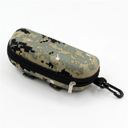 Camouflage Outdoor Sports Glasses Case – Thickened Zipper Sunglasses Storage Box, Anti-Stress & Military Portable