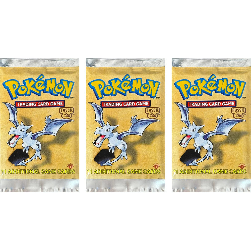 Pokémon Booster Packs Base Fossil Jungle - 11 Cards Per Pack & 36 Pack Booster Box Proxy Game Cards Collection