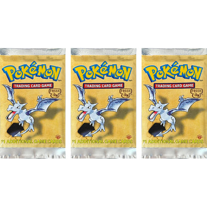 Pokémon Booster Packs Base Fossil Jungle - 11 Cards Per Pack & 36 Pack Booster Box Proxy Game Cards Collection