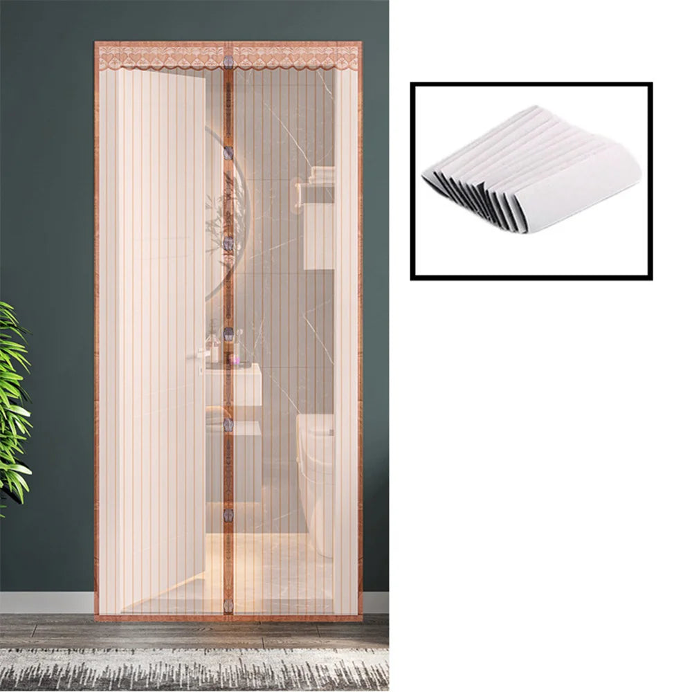 Magnetic Door Curtain Mosquito Net — Anti-Insect Fly Screen for Windows, Punch-Free Invisible Mesh