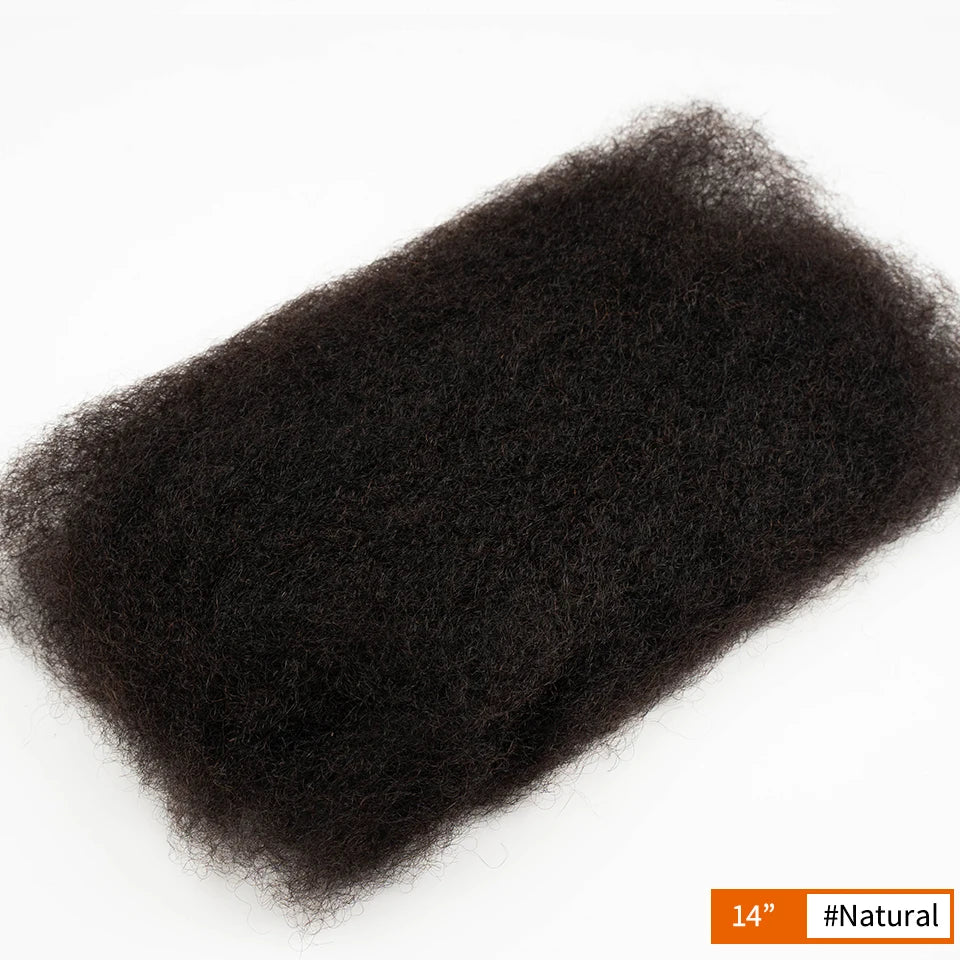 Brazilian Remy Afro Kinky Curly Bulk Human Hair – 50g Braiding Extensions for Dreadlocks & Crochet Twists
