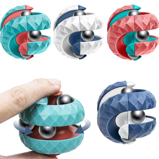 Decompression Orbit Ball Cube – Sensory Fidget Toy for Kids, Stress Relief & Focus Training