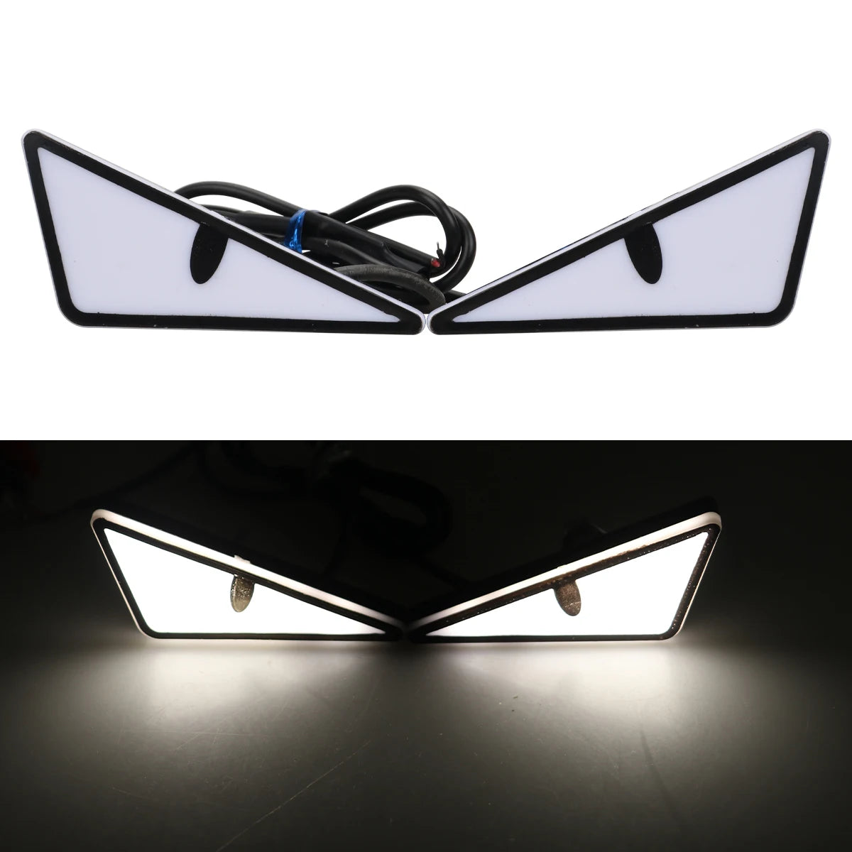 Universal Car LED Devil Eyes Lights - Demon Eye Headlight & Mini Turn Signal Tail Lamp for Cars and Motorcycles
