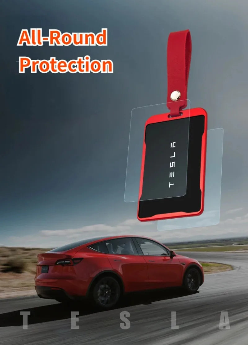 Tesla Model 3 & Model Y Key Card Protector Case – Aluminum Alloy Protective Frame Bezel Holder Tesla Accessories Cover