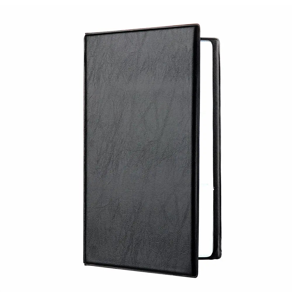Leather ID & Credit Card Holder Book – 40/120/180/240/300 Card Organizer Album Case