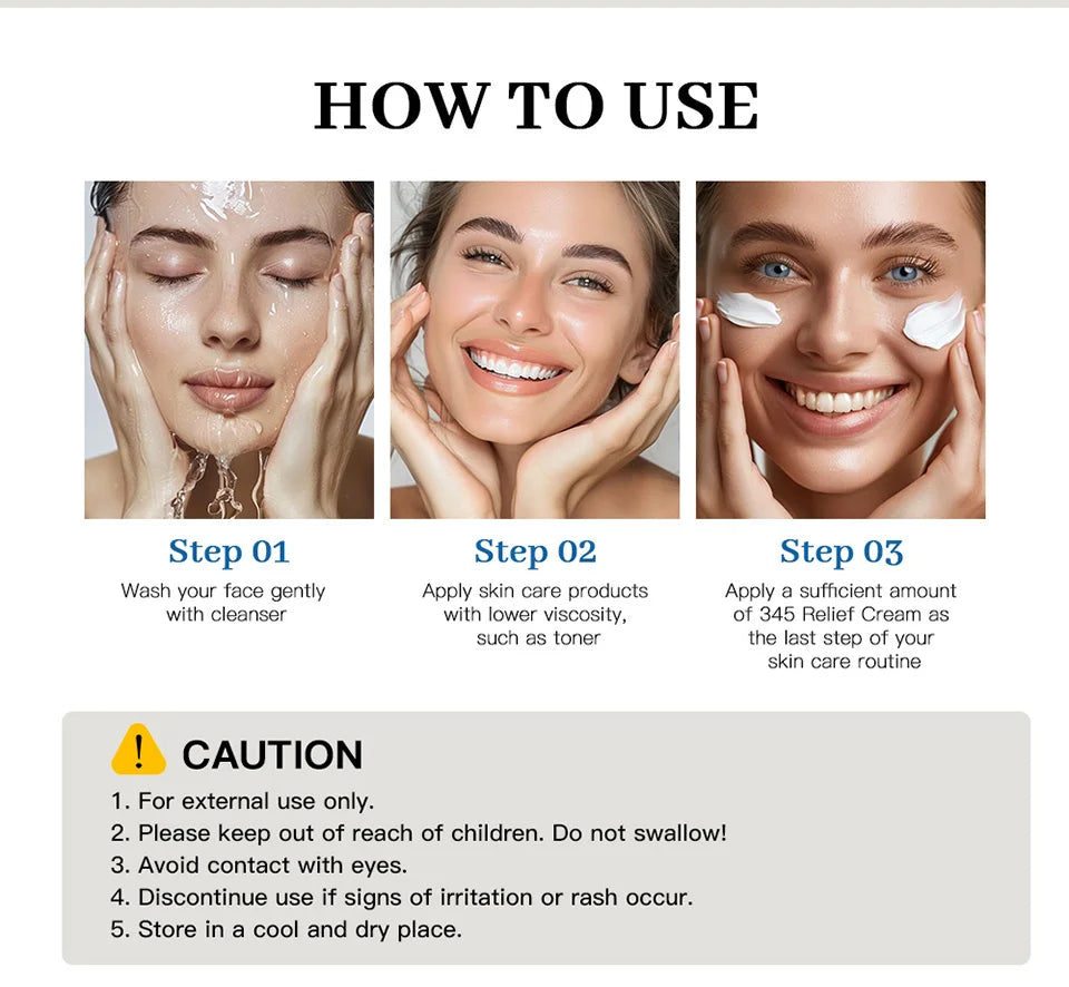 345 Relief Cream – Soothing Skincare Solution to Address Blemishes, Nourish Skin & Promote Healthy Complexion