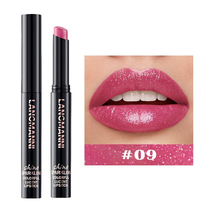 Diamond Pearlescent Lipstick – Waterproof, Long-Lasting Matte Velvet Lipstick with Non-Stick Shine for Sexy Red Lips          Ask ChatGPT