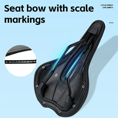 WEST BIKING Bicycle Saddle - Hollow PU Anti-Slip Shock-Absorbing MTB Road Bike Seat Cushion