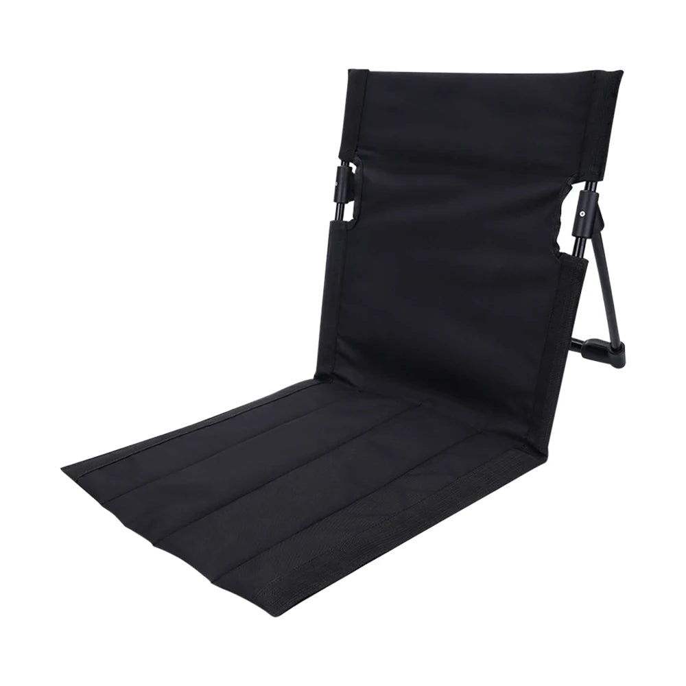 Foldable Outdoor Camping Chair – Portable Garden & Beach Lazy Chair with Backrest Cushion for Picnic, Travel & Relaxation