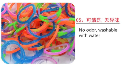 Creative Rainbow Loom Bands Set – Colorful DIY Rubber Bracelet Making Kit for Girls’ Crafts and Birthday Gifts
