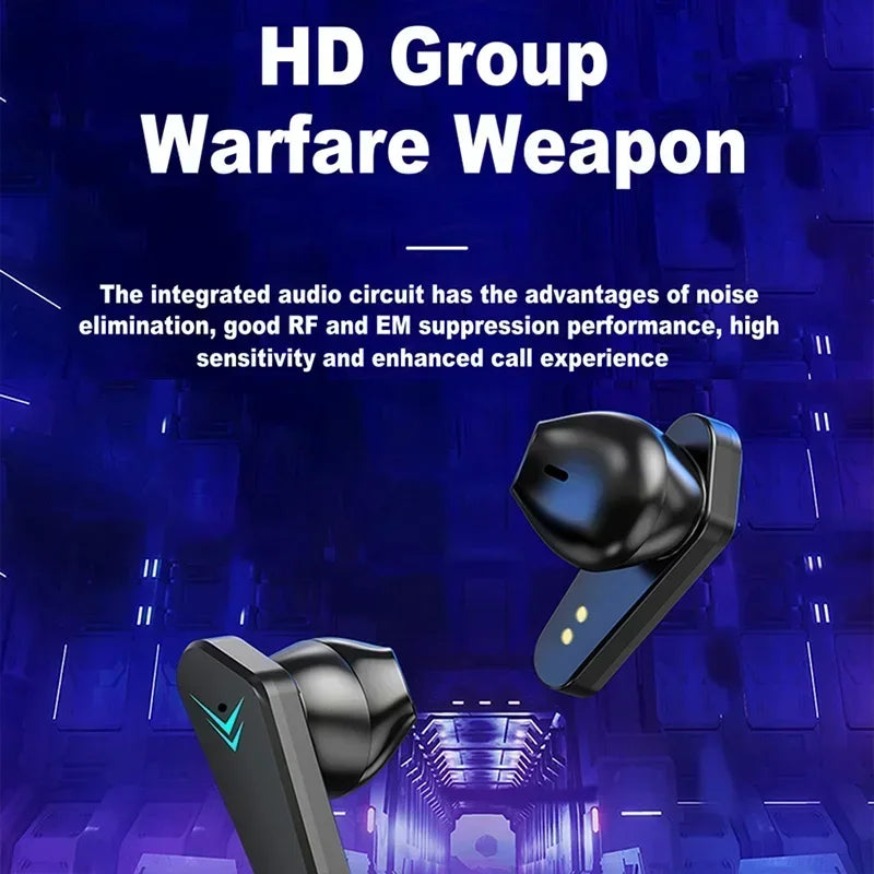 NEW AIR X15 Wireless Gaming Earphones — Bluetooth Low-Latency 65ms Earbuds, Gamer Headset with Mic Handsfree