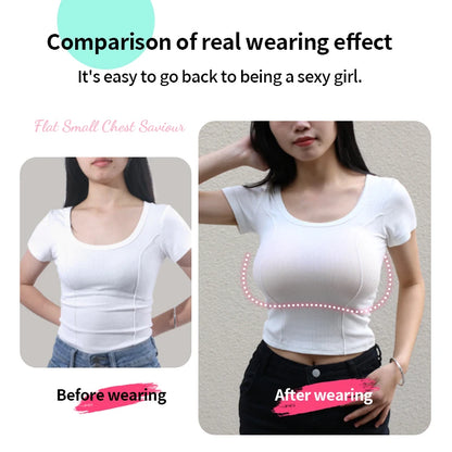 LERVANLA Silicone Fake Chest Pads – Small to Super Large Female Breast Enhancer for Underwear & Display