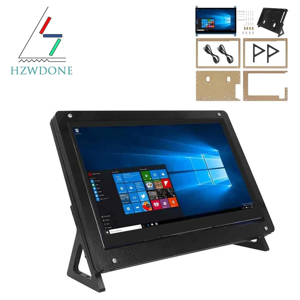7 Inch LCD Touch Screen Display - HDMI-Compatible 1024x600 Capacitive Monitor for Raspberry Pi and PC Systems