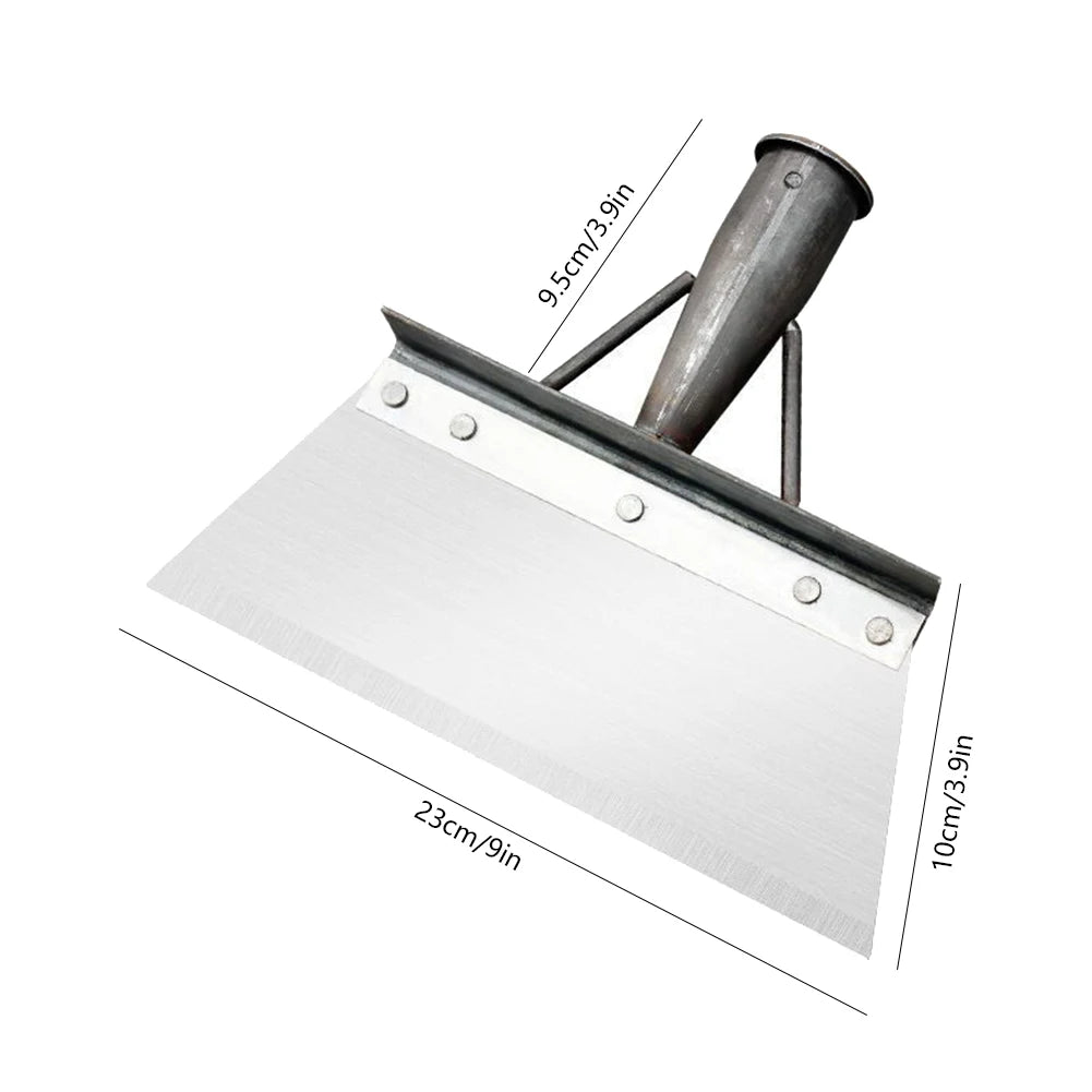 30cm Stainless Steel Weed Removal Shovel – Multifunctional Garden & Farm Tool for Weeding, Planting & Deicing Work