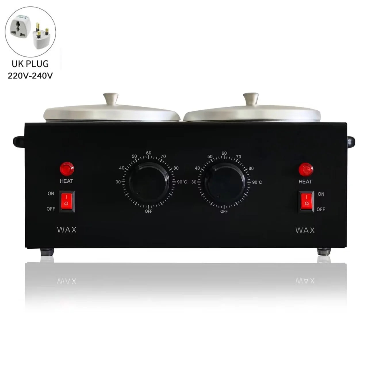 Dual Wax Pot Professional Heater – Electric Paraffin Waxing Machine for Hair Removal & Spa Use