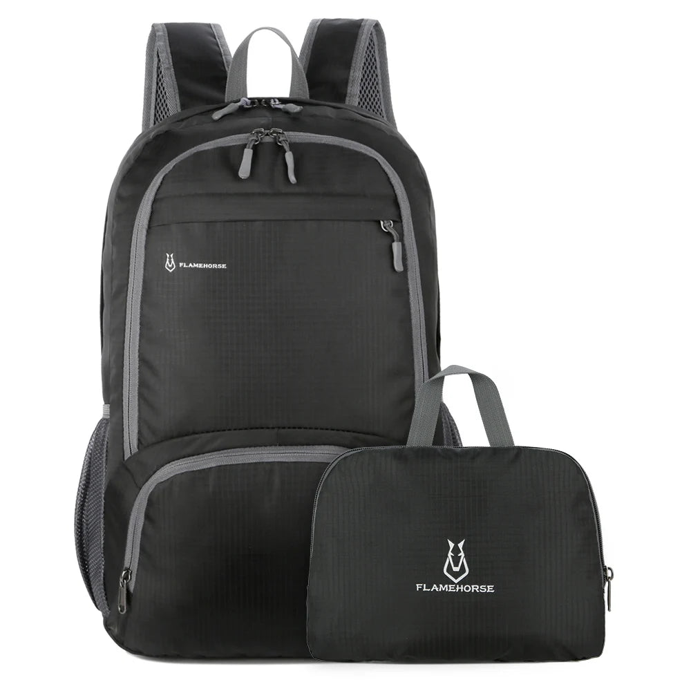 Lightweight Foldable Backpack - Waterproof Packable Daypack for Men & Women, Outdoor Travel, Hiking, Cycling & Camping Shoulder Bag