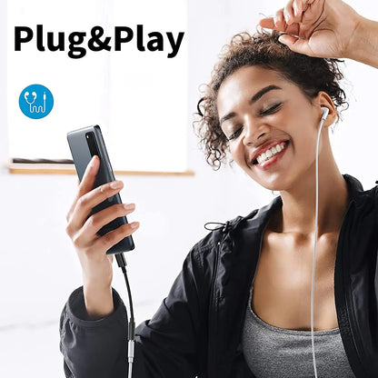 USB-C to 3.5mm Headphone Adapter - Audio Jack Converter for Huawei, Xiaomi, Samsung, OnePlus, and Compatible Devices