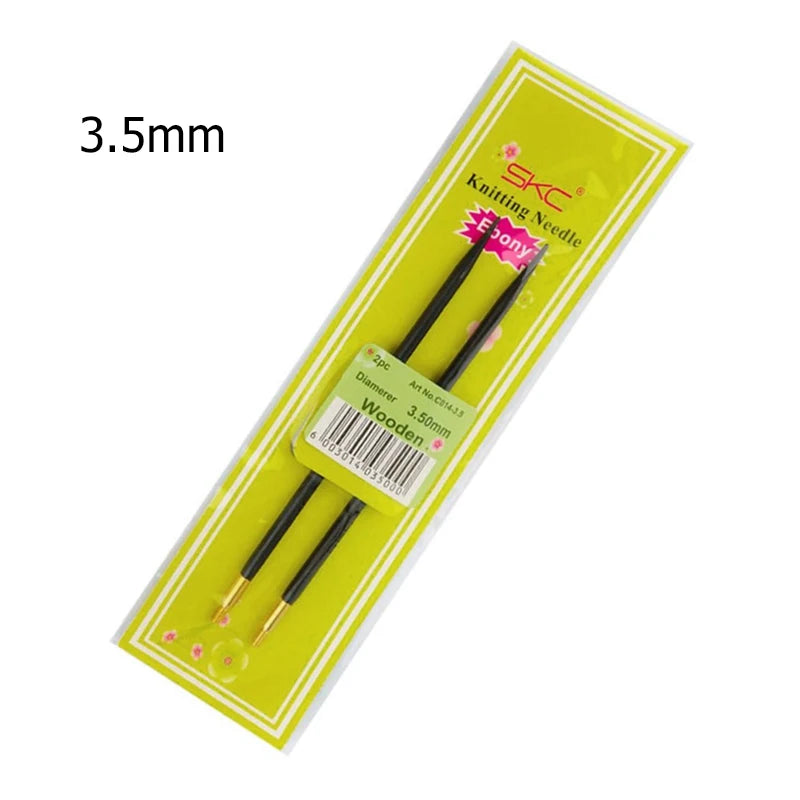 Sandalwood Handle Circular Knitting Needles — Double-Pointed Weaving Needles for DIY Sweaters, Hats & Crafts