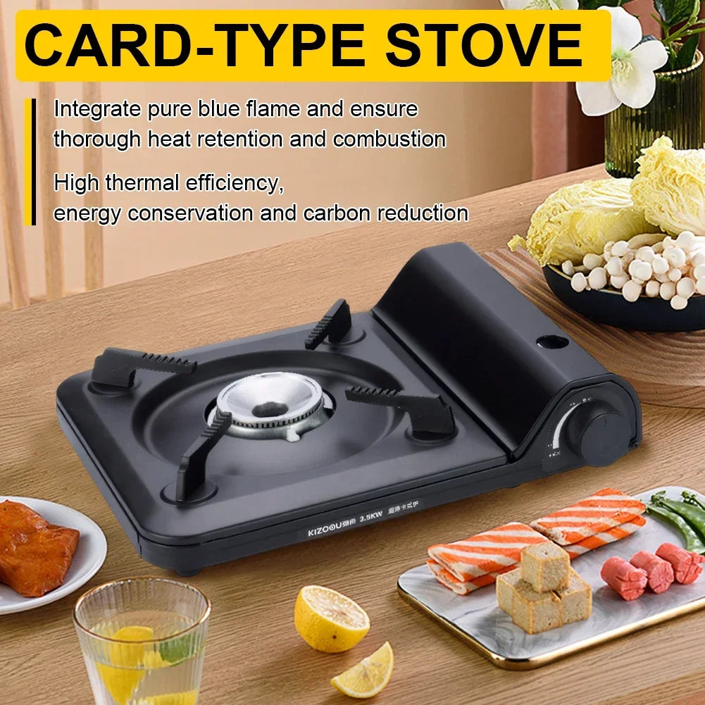 2026 Portable Single Burner Camping Gas Stove - Automatic Ignition Cassette Cooker for Indoor & Outdoor Cooking
