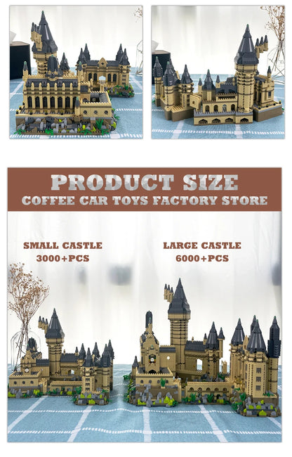 Creative Magic School Diamond Bricks Set — Medieval Castle MOC Building Blocks DIY Toy for Kids & Adults, Perfect Christmas Gift