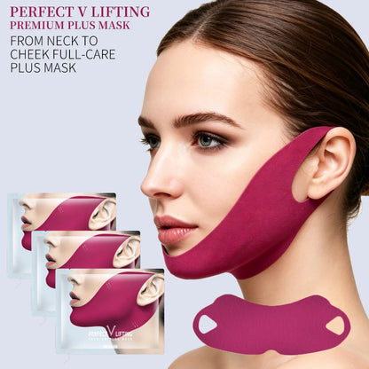 Peptide V-Shaped Firming Gel Masks - 1/3/5/10pcs Collagen Hydrating Lifting Patches for Chin & Cheek Care