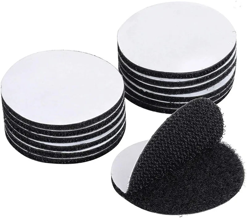 60mm Self-Adhesive Fastener Hook and Loop Tape – Strong Sticky Dots Glue Tape for Bed, Sofa, Mat, and Carpet Stickers