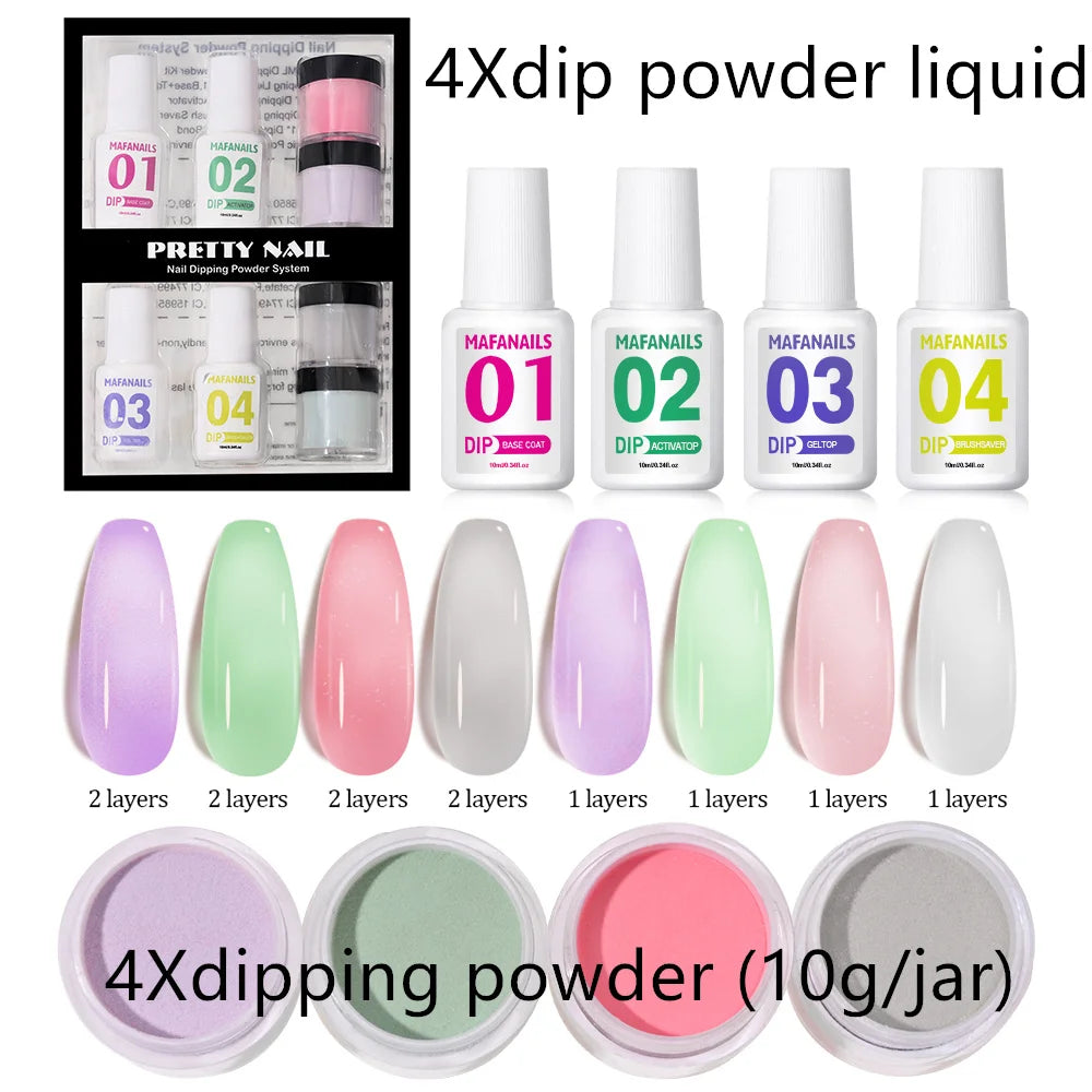 120ml EMA Polymer Acrylic Liquid & Powder - Pink Nail Builder for Dipping, Carving, Acrylic Powder, and Nail Tip Extensions