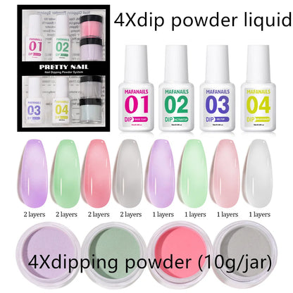 120ml EMA Polymer Acrylic Liquid & Powder - Pink Nail Builder for Dipping, Carving, Acrylic Powder, and Nail Tip Extensions