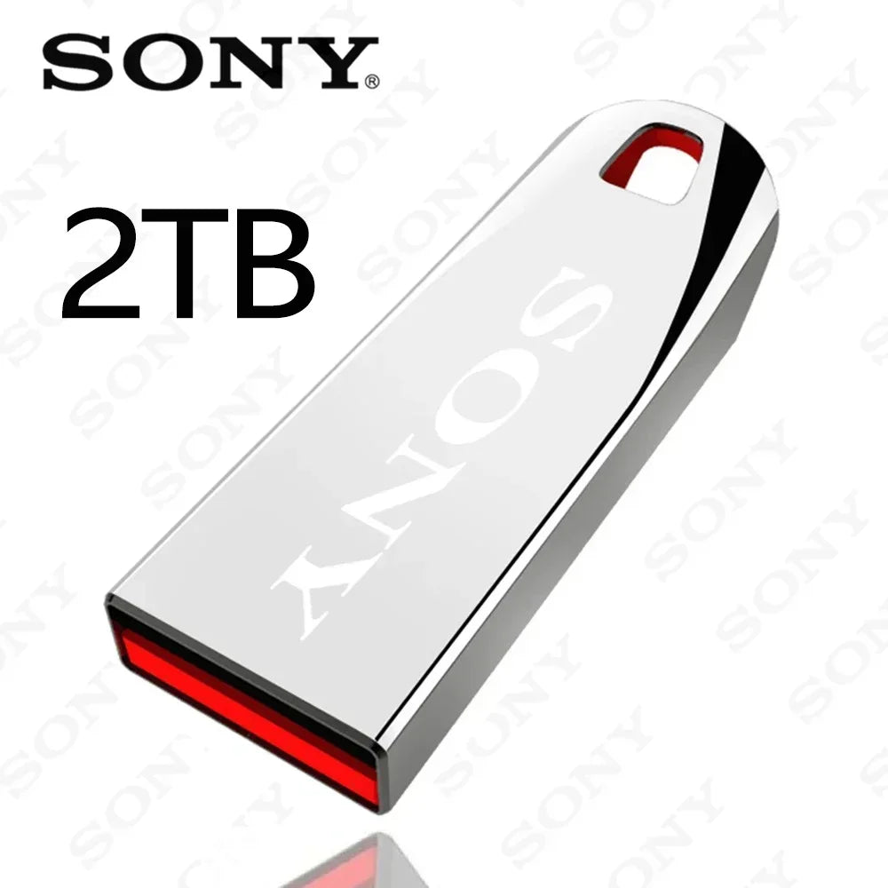 SONY 2TB USB 3.0 Flash Drive, High-Speed Metal Pendrive, Waterproof Portable USB Memory Stick