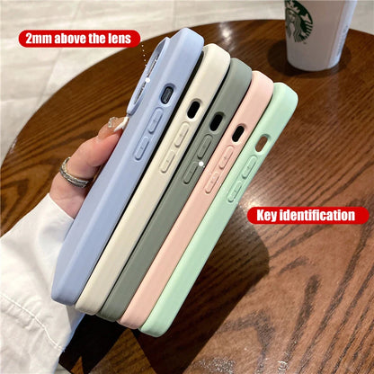 Liquid Silicone iPhone Case – Soft Shockproof Back Cover for iPhone 16/15/14/13/12/11 Pro Max
