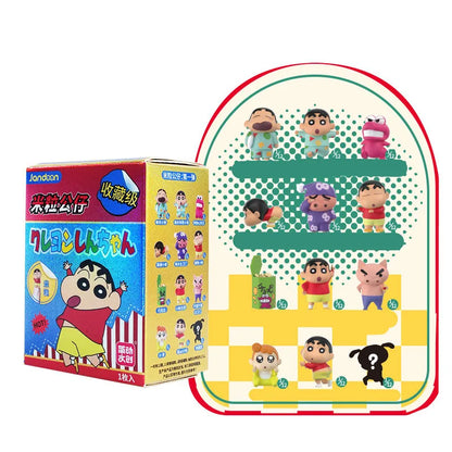 Crayon Shin-Chan Anime Blind Box Figures — Dinosaur Diary Baby Rice Grains Doll, Creative Collectible Toy for Kids & Gifts