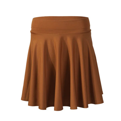 Women’s Flared Mini Skirt with Built-In Shorts – Pleated Skater Style Casual Fashion Skirt, Plus Size 2025 Design
