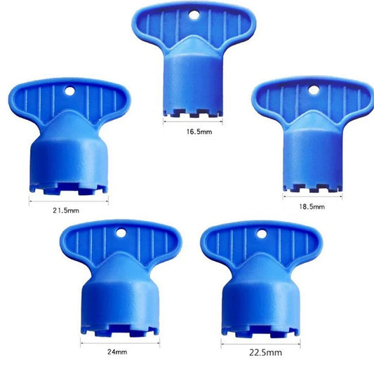 5-Piece Plastic Faucet Aerator Repair Kit - Spanner & Wrench Set for Sanitary Ware Faucet Maintenance and Replacement
