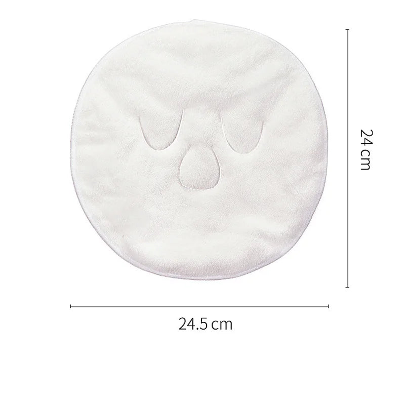 Cotton Hot Compress Towel - Skin Care Mask for Clean, Steamed Face and Opened Pores - Beauty Facial Care Tool