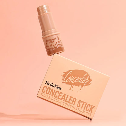Hellokiss Multifunctional Grooming Stick 3-Piece Set – 3D Modification, Highlight & Brightening Blush Stick