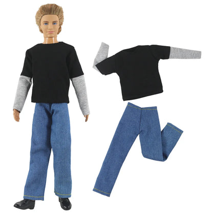 12-Inch Ken Doll Clothes – Casual Sweater Outfit, Multiple Styles Available