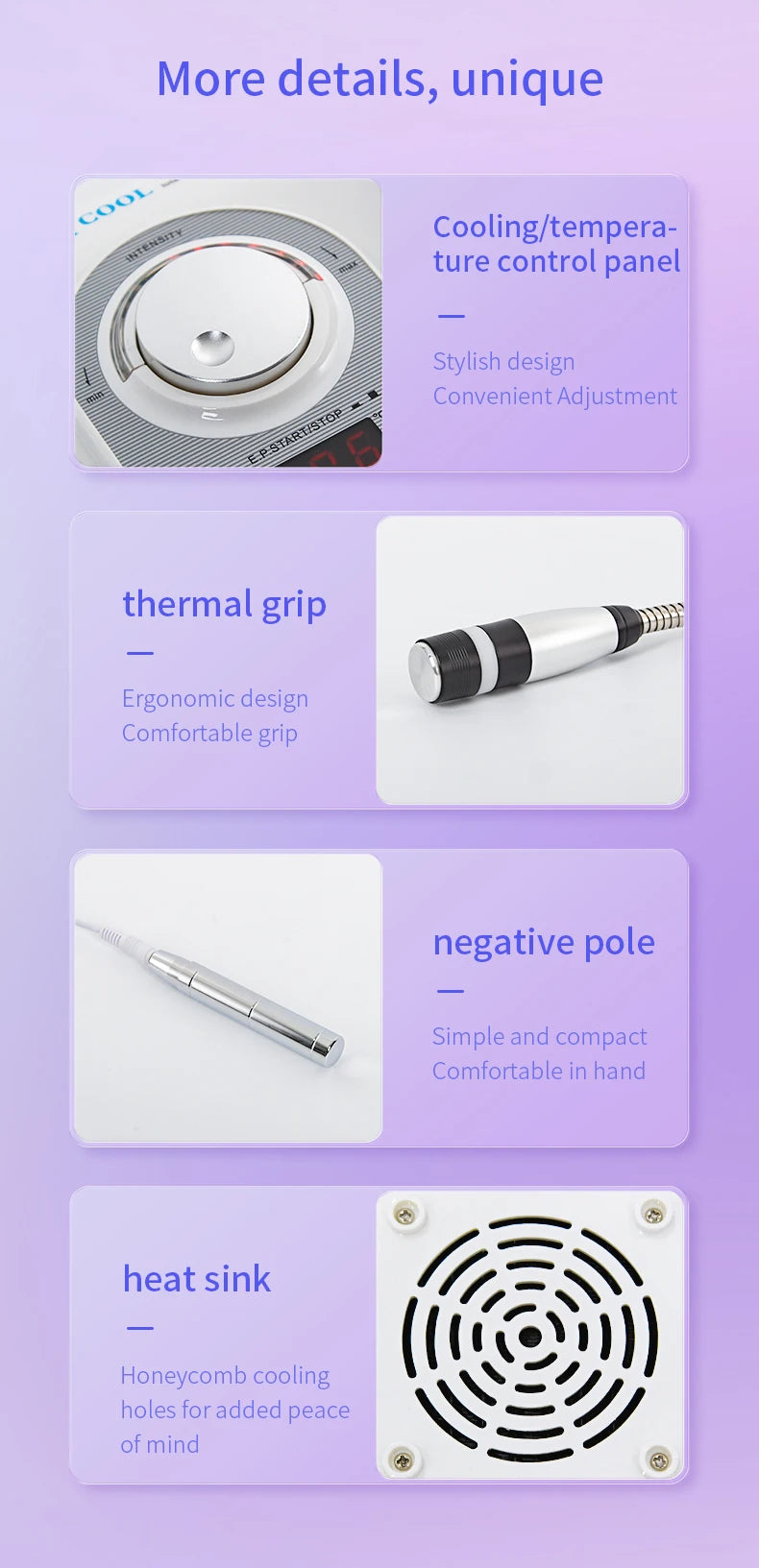 Hot Cold Electroporation No Needle Mesotherapy Machine – Anti-Aging RF Skin Cooling & Face Lifting Facial Equipment