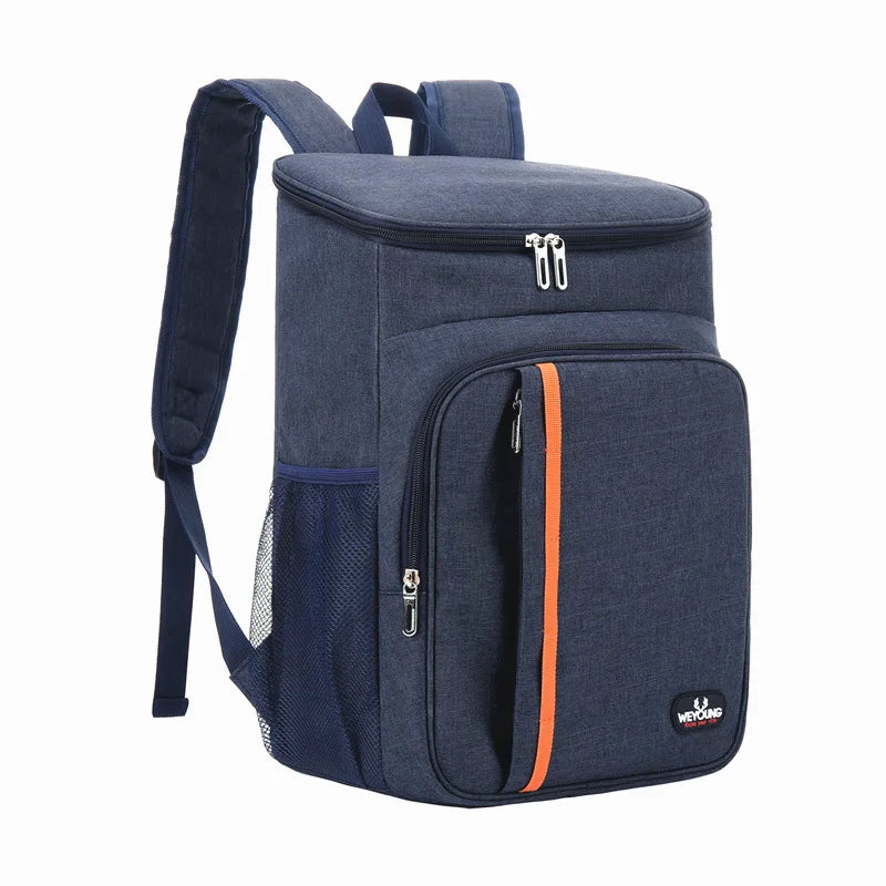 18L Portable Thermal Lunch Bag – Durable Waterproof Insulated Cooler for Food, Camping, and Outdoor Ice Storage Backpack