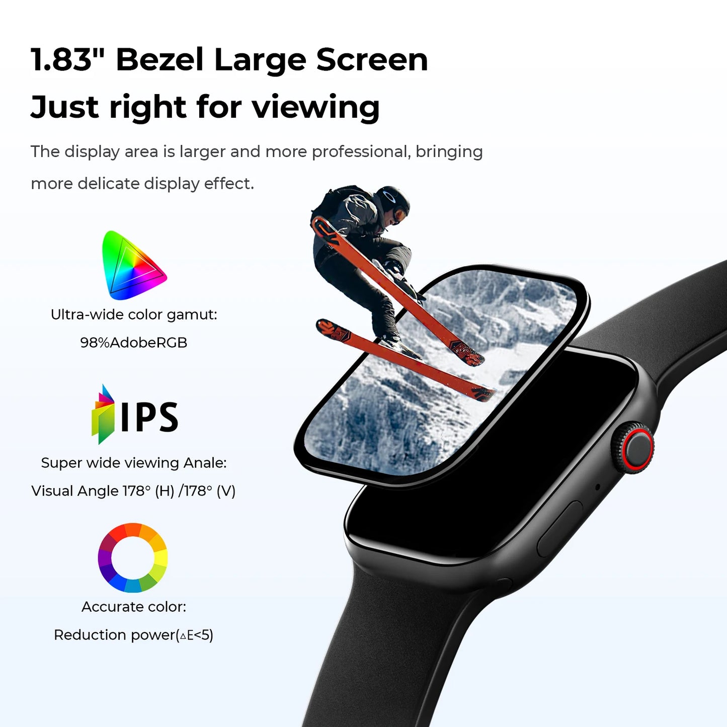 SIMSONLAB Smartwatch — Bluetooth Call, Music & Camera Control, Heart Rate Monitor, Multi-Sport Modes for Men & Women, Android & iOS
